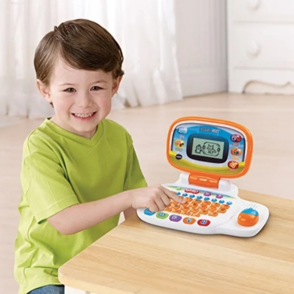 VTech Tote & Go Laptop With Mouse In Orange - Picture 2 of 11